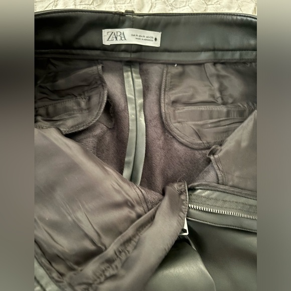 Zara Faux Leather Pants - Picture 4 of 5